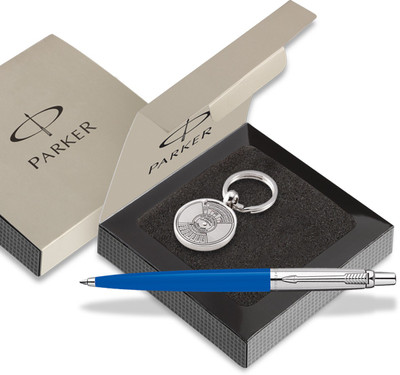 

Parker Jotter Std CT Ball pen Blue With Perpectual Calendar Key Chain Pen Gift Set