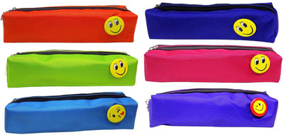 

RAAYA smiley emoji smiley Art Polyester Pencil Boxes(Set of 1, Multicolor)