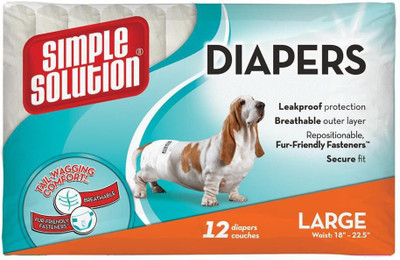 

simple solution diapers Disposable Dog Diapers(Pack of 1 L)