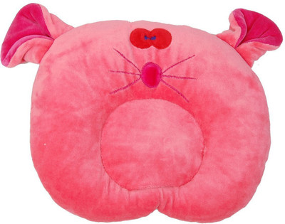 

Guru Kripa Baby Products Solid/Plain Baby Pillow(Light Red)