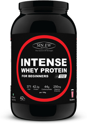 

Sinew Nutrition Intense Whey Protein for Beginner's, Protein Supplement Whey Protein(1 kg, Strawberry)