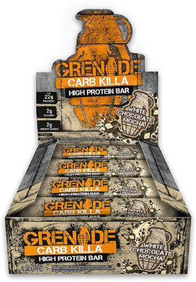 

Grenade Carb Killa High Protein Bar, White Chocolate Mocha- 720g (12 x 60g) Protein Bars(720 g, NA)