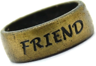 

Indi Creation Friends Forever Stainless Steel Ring, Gold