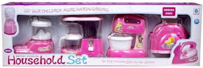 

nvcollections 4-in-1 Battery Operated Mini Kitchen Appliances set For Princes & Girl