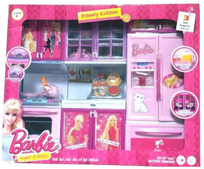 

latest radhe Pink Barbie Kitchen Set