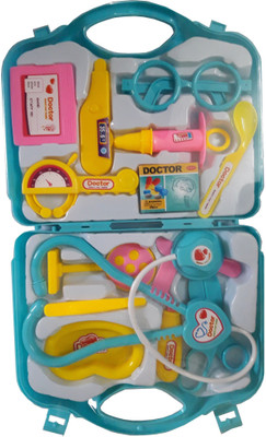 Green Apple Kaizen Doctor Set 14 Pcs Kit For Kids (Blue)
