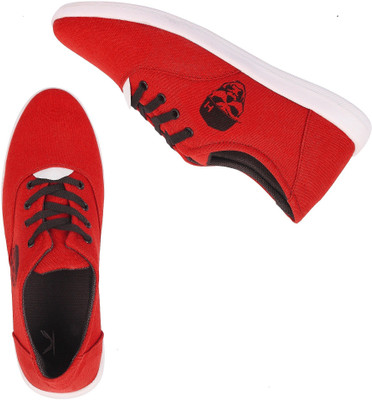 

Kzaara Canvas Shoes For Men(Red