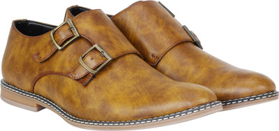 

Kraasa Young Series Monk Strap For Men(Tan