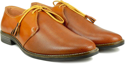 

Dockstreet Derby In Brogues Lace Up For Men(Tan