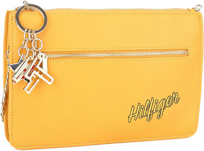 Tommy Hilfiger Women Casual Yellow PU Sling Bag