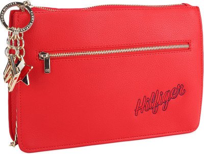 

Tommy Hilfiger Women Casual Red PU Sling Bag