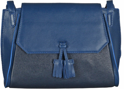 

Adamis Women Casual Blue Genuine Leather Sling Bag