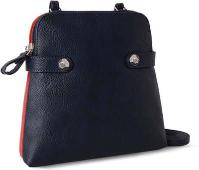 

Baggit Women Casual Blue, Red PU Sling Bag