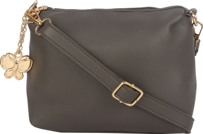 

Butterflies Women Evening/Party Grey PU Sling Bag