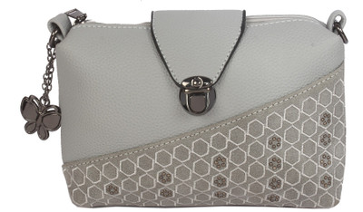 

Butterflies Women Casual Grey PU Sling Bag