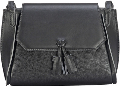

Adamis Women Casual Black Genuine Leather Sling Bag