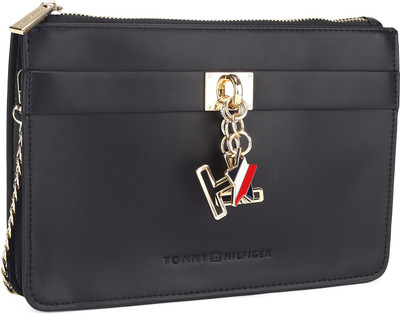 

Tommy Hilfiger Women Casual Black PU Sling Bag