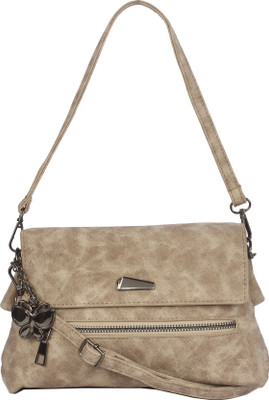 

Butterflies Women Casual Beige PU Sling Bag