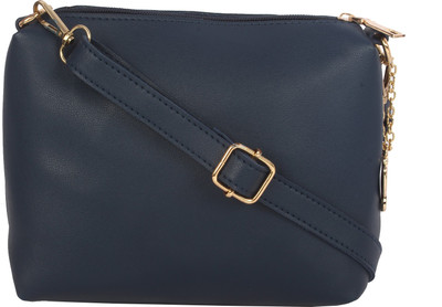 

Butterflies Women Casual Blue PU Sling Bag