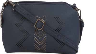 Butterflies Women Casual Blue PU Sling Bag