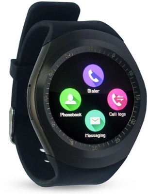 

TECHPOOL Y1 Bluetooth Smartwatch with Sim & TF Card Support, Suitable with All Devices (Color May Vary)- by TECHPOOL Assorted colors Smartwatch(Black Strap Free Size)