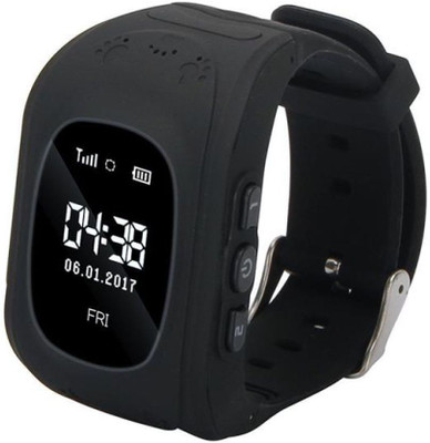 

mobicell Kids GPS Watch Anti-Lost Children Safety Tracker Band Smart Phone Watch for Android/iOS (Black) BLACK Smartwatch(Black Strap xl)
