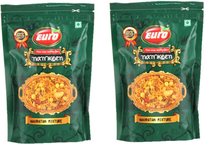 

EURO Namkeen Navratan Mixture Pack of 2 Per(200gm)(400 g, Pack of 2)