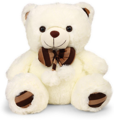 

My Baby Excel Bear with Bow and Printed Paws 55 cm Cream Colour - 55 cm(White)