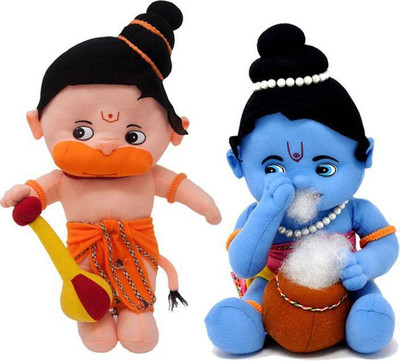 

Yashi Enterprises Bal Hanumal 40 CM with Krishna 30 CM - 16 cm(Multicolor)