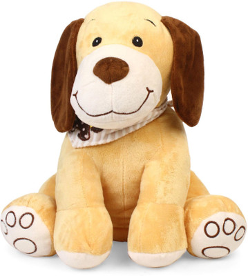 

My Baby Excel Sitting Dog with Bone Muffler - 34 cm - 34 cm(Multicolor)