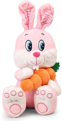 

My Baby Excels Cute Pink Bunny Plush with Carrot 27 cm - 27 cm(Pink)