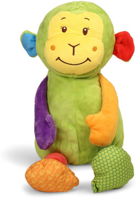

My Baby Excels Cute Monkey Plush Multi Color 26 cm - 26 cm(Multicolor)