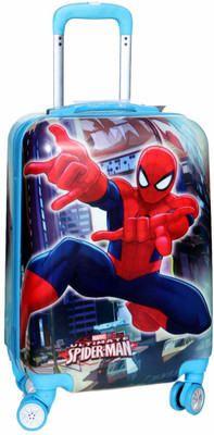 

Prince Toys 100% Polycarbonate, 360Â° Rotating wheels, Spiderman Printed Pattern Non-Breakable & Extra Light Weight Kids Trolley Bag- Multi-Colour (Size- Cabin Size)- Expandable Cabin Luggage -  inch(Red, Blue, Blue;red