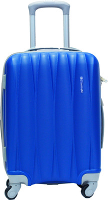 

sinomate Exclusive Polycarbonate Striped Designer Trolley Bag (Blue) Check-in Luggage - 24 inch(Blue)