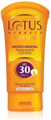 

Lotus Herbals Safe Sun Moisturizing Sunscreen Lotion 100gm - SPF 30 PA++(100 g)