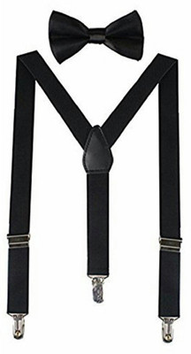 

FashMade Y- Back Suspenders for Men, Boys(Black)
