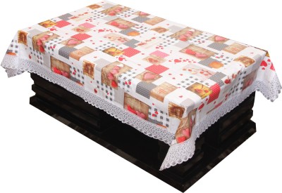 KUBER INDUSTRIES Self Design 4 Seater Table Cover(Multicolor, PVC (Polyvinyl Chloride))