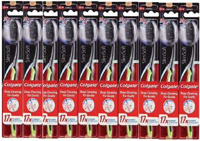 

Colgate Slimsoft Ultra Soft Toothbrush(Pack of 10)
