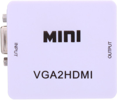 

smacc TV-out Cable vga to hdmi HD Video Converter(White, For Computer, 0.8)
