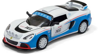 

Toyshine 1:32 Metal Die Cast 2012 Lotus Exige R-GT, Opening Doors, Vehicle Toy Car, 5 inches(Multicolor)