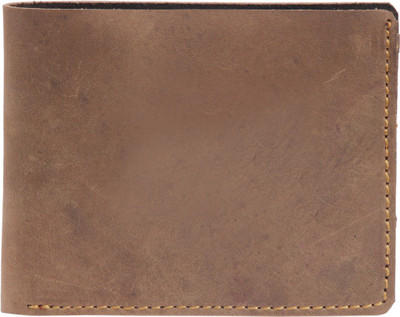 

WAIST LINERS Men Brown Genuine Leather Wallet(6 Card Slots)