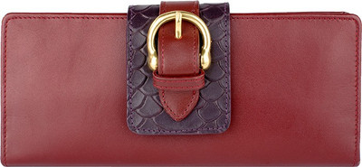 

Hidesign Women Casual Maroon Genuine Leather Wallet(1 Card Slot), Red