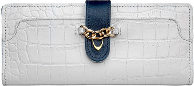 

Hidesign Women Casual White Genuine Leather Wallet(1 Card Slot)