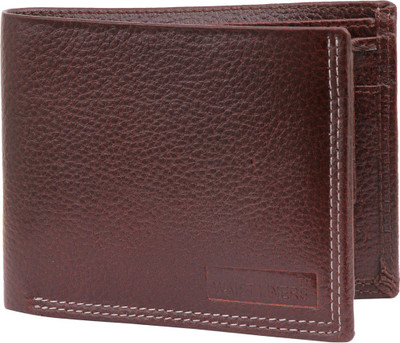 

WAIST LINERS Men Brown Genuine Leather Wallet(7 Card Slots)