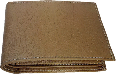 

Rimika Enterprises Men Khaki Genuine Leather Wallet(6 Card Slots)