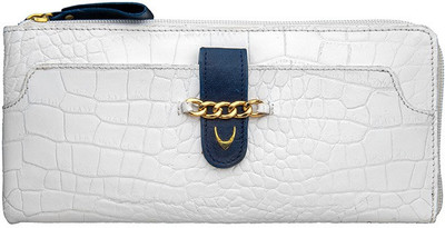

Hidesign Women Evening/Party White Genuine Leather Wallet(1 Card Slot)
