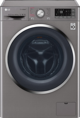 LG F4J8JSP2S 10.5 kg Fully Automatic Front Load Washing Machine (Stone Silver)