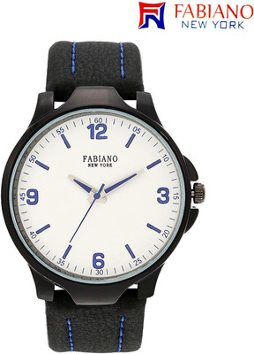 

Fabiano New York FNY-029 New Generation White dial black leather strap Standard analog wrist Watch - For Men