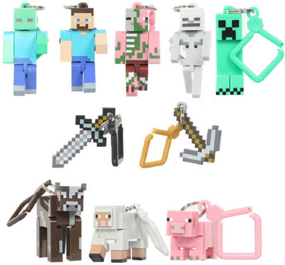 

imodish Set Of 10 Pcs Minecrafts Action Figures(Multicolor)