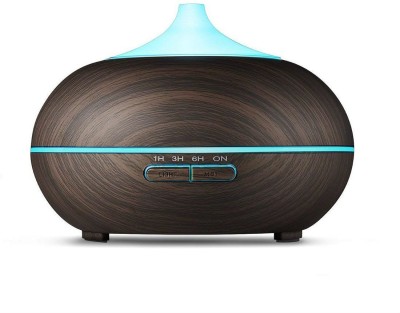 

Zahuu Electric Antial Oil Diffuser Silent Cool Mist Humidifier Portable Room Air Purifier(Brown)